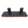 16 Hole Rack and Plugs Twist-Loc Racks Aquaprint Orange