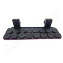 16 Hole Rack and Plugs Twist-Loc Racks Aquaprint violet