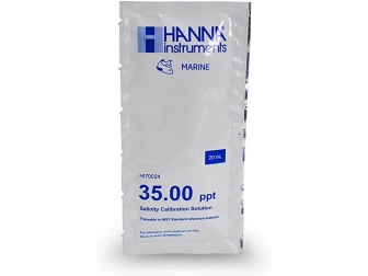 HI70024P Solutions étalons de salinité à 35,00 g/L (ppt), 25 sachets de 20 mL