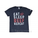 T-shirt EAT SLEEP REEF DARK GREY taille au choix