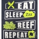 T-shirt EAT SLEEP REEF BLUE taille au choix