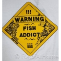 T-shirt FISH ADDICT WHITE taille au choix