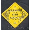 T-shirt FISH ADDICT BLACK taille au choix