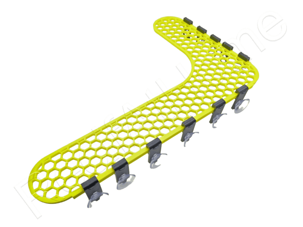 40cm Corner Honeycomb Single Color Racks Aquaprint Jaune