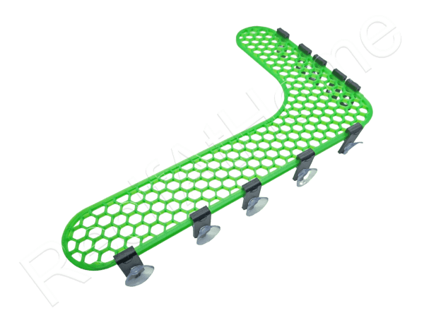 40cm Corner Honeycomb Single Color Racks Aquaprint Vert Fluo