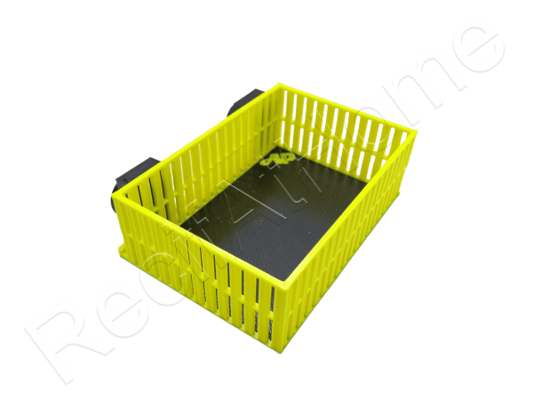 Magntic Mushroom Basket Media Baskets Aquaprint Jaune/Noir Lxlxh 15x10x5cm