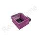 Magntic Mushroom Basket - Nano Media Baskets Aquaprint violet/noir Lxlxh 9,5x7,5x5cm
