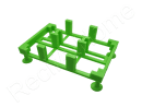 2 Brick Stand Bio Brick Stands Aquaprint Vert fluo Lxlxh 12x7,5x3 cm