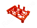 2 Brick Stand Bio Brick Stands Aquaprint Orange Lxlxh 12x7,5x3 cm
