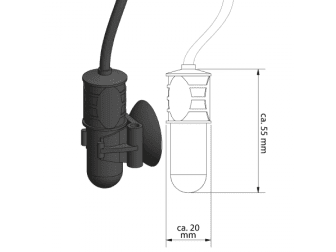 Chauffage réglable avec connexion USB pour les petits aquariums