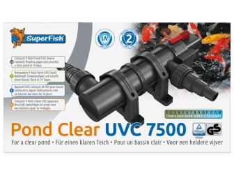 Super fish PONDCLEAR UVC 9W  pour  7500 L