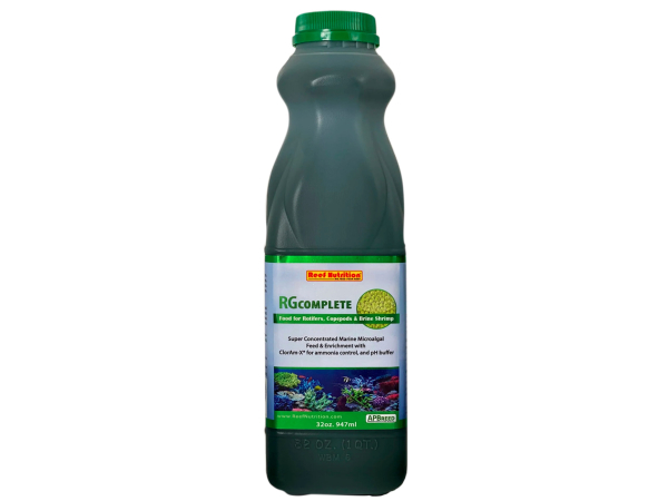 RG COMPLETE 947 ml Culture artemia et rotifère solution d'enrichissement ReefNutrition