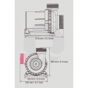 VarioS 10 Octo DC36V DC water Pompe complete with controller adapter and mountings for up to 16000 lit